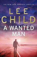 Book cover of A Wanted Man depicting a siloute of a hitchiker standing by a road